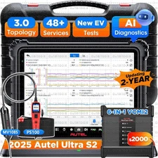 2025 Autel MaxiSYS Ultra S2 AI Diagnostic Scanner Tool VCMI2, Topology 3.0, ADAS