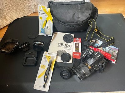 Nikon D5300 24.2 MP Digital SLR Camera - Black (18-55mm f/3.5-5.6G ED VR Lens)