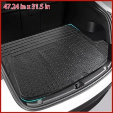 Heavy Duty Rubber Cargo Mat Liner All-Weather Trim-to-Fit Non-Slip Waterproof