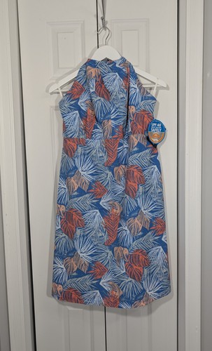 Columbia NWT Women's Size Large Halter Athletic Dress Blue Multi ...