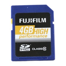 Fuji Fujifilm 4GB SD HC Card Memory Card High Performance