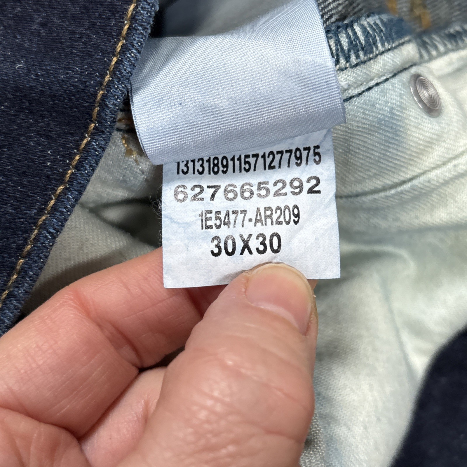 Abercrombie & Fitch Jeans Mens 30x30 Blue Langdon Slim Stretch Fits 30 X 29 - View 5