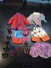 Vintage Barbie Doll Clothes & Shoes Lot Mixed Fashions Accessories Mattel 1980s