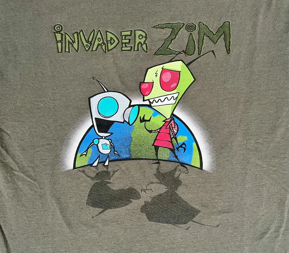 Vintage 2004 Invader Zim Nickelodeon Cartoon Tshirt Size Medium - Image 4 of 4