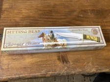 12” Chipaway Cutlery Hunting Knife. Sitting Bear. Brand New.