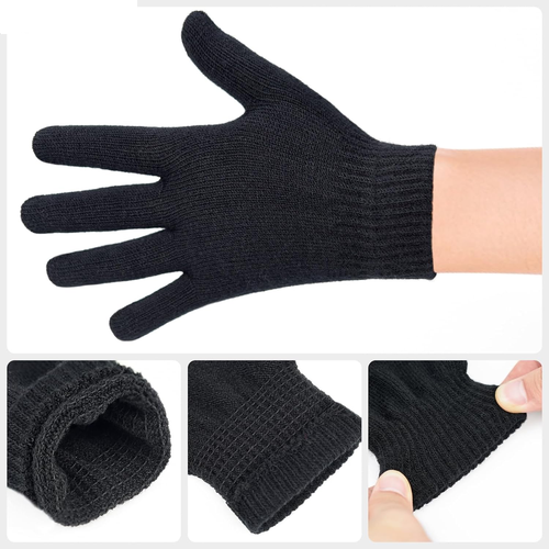 2Pairs Winter Magic Finger Gloves Knitted Warm Stretchy Unisex Glove Gift USA - Picture 4 of 17