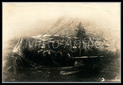 Foto, Nachl. Fliegering.Pelletier, Blick auf Absturzstelle, L319L
