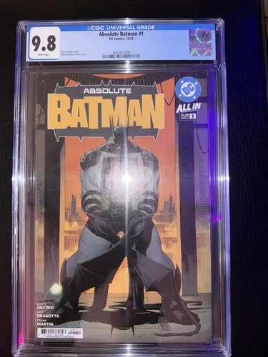 🔥 Absolute Batman #1 CGC 9.8 Grade Cover A 1st Print Nick Dragotta Cover 🗝️🔥