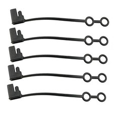 10pcs SAE Plug Replacement Waterproof Protection Cover Cap Lid Top, Black