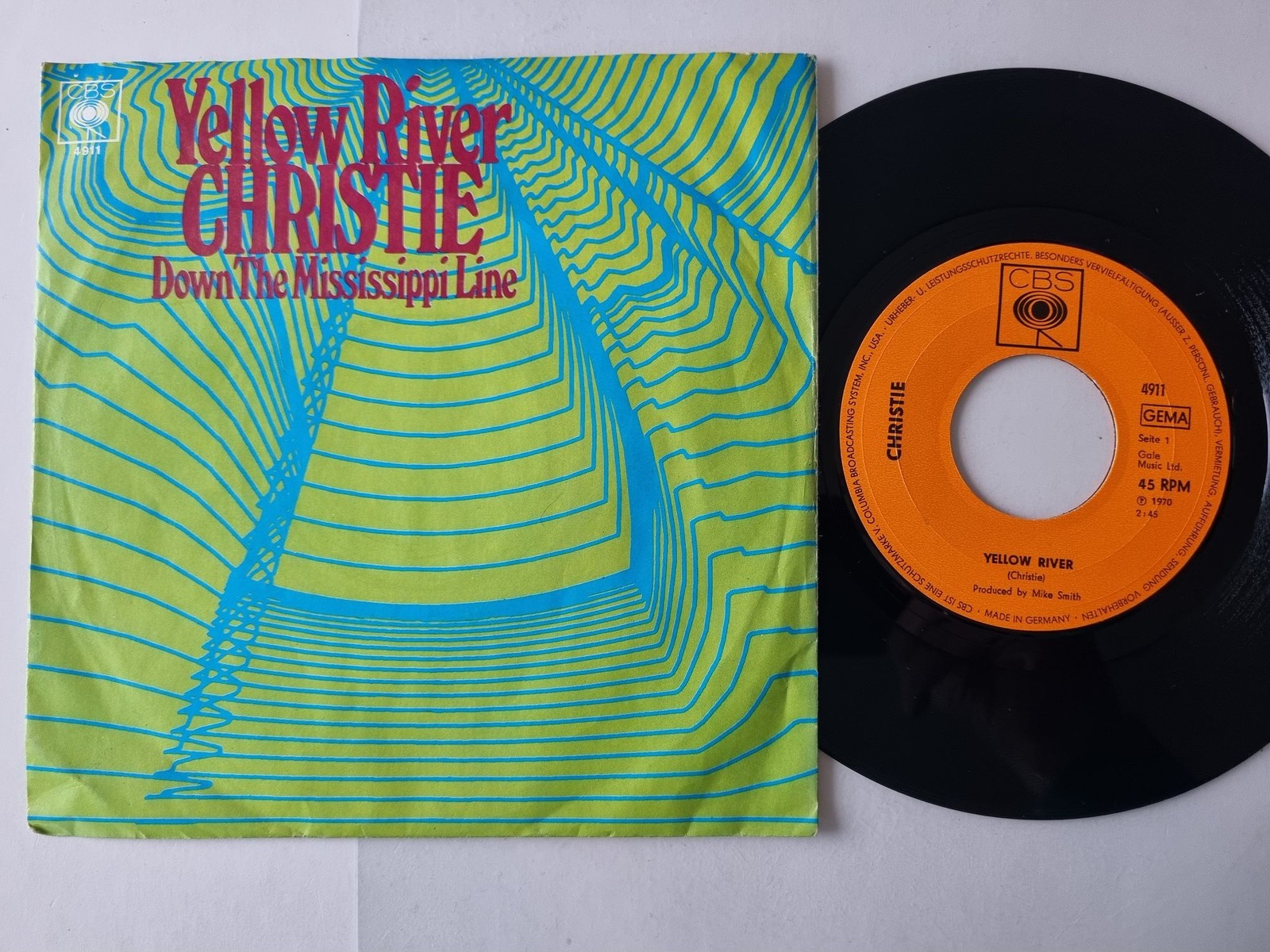 Christie - Yellow River 7'' Vinyl Germany