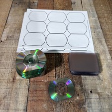 50 3" MINI CD-R , With Plastic Sleeves And White Labels