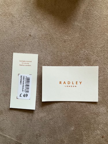 Radley Handtasche rot faltbar Leder Medium Heritage UVP 69 £ neu mit Etikett - Bild 7 von 9