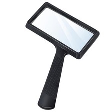 5X Rectangle Reading Magnifier, Large Handheld Magnifying Glass Scratch
