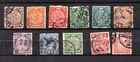 China 1900 old selection coiling dragon stamps (11x) nice used