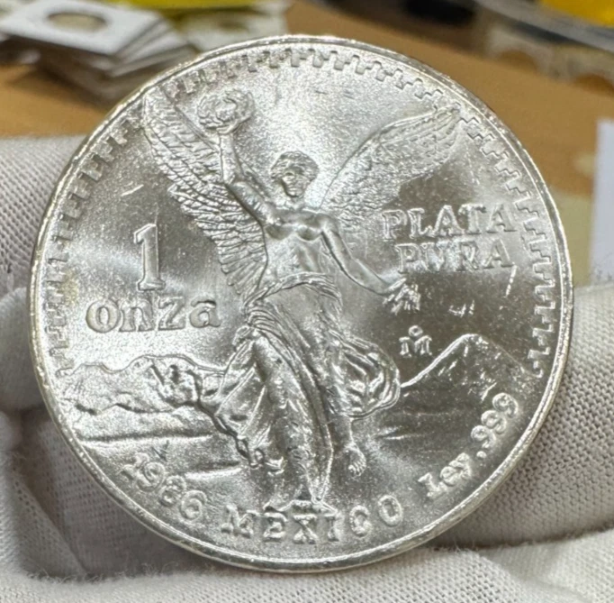 1986年 メキシコ リベルタッド銀貨 PCGS MS67 1オンス　高鑑定 1986 Silver Mexican Coins for sale | eBay