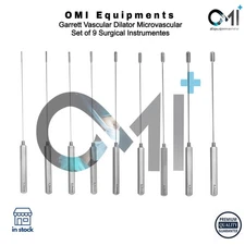 Garrett Vascular Dilator Microvascular Set of 9 Surgical Instrument | OldMed