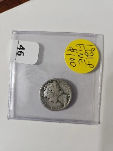 1921-P Mercury Dime Silver 10C Ten Cent Fine Philadelphia  US Coin KEY DATE!