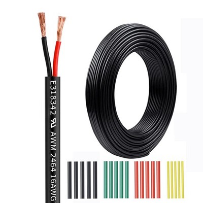 16 Gauge Wire 2 Conductor,50FT 16AWG Electrical Wire Stranded PVC Cord Oxygen...