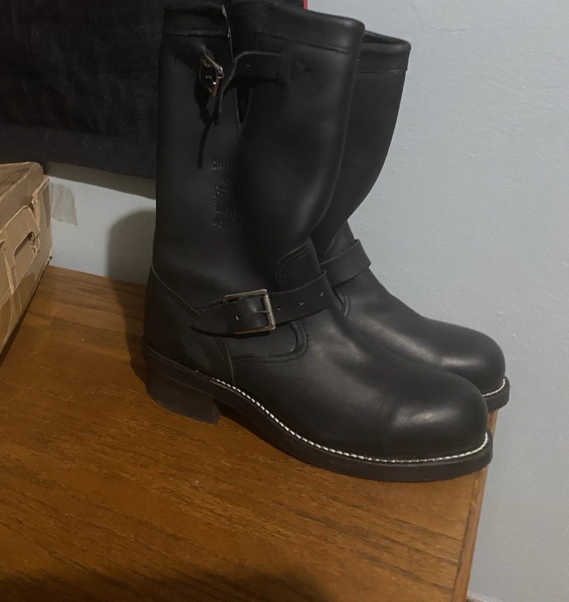 靴 CHIPPEWA 27863 ENGINEER BOOTS BLACK 8E CHIPPEWA 27863 Engineer Boots Leather Black Size 7E | eBay