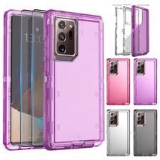For Samsung Galaxy Note20 Note20 Ultra Hard Case Crystal Cover/ Screen Protector