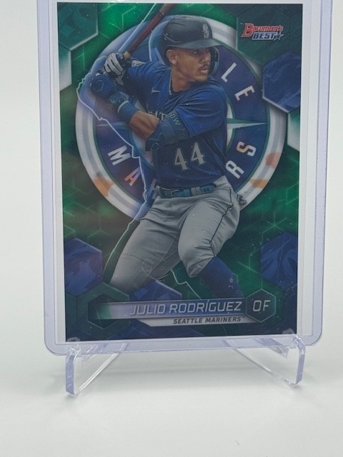 2023 Bowman's Best - Julio Rodriguez #9 Green Refractor 17/99