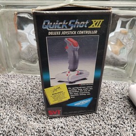 Quickshot XII 12 Deluxe Joystick Controller Nintendo NES 1987 with Box vintage 