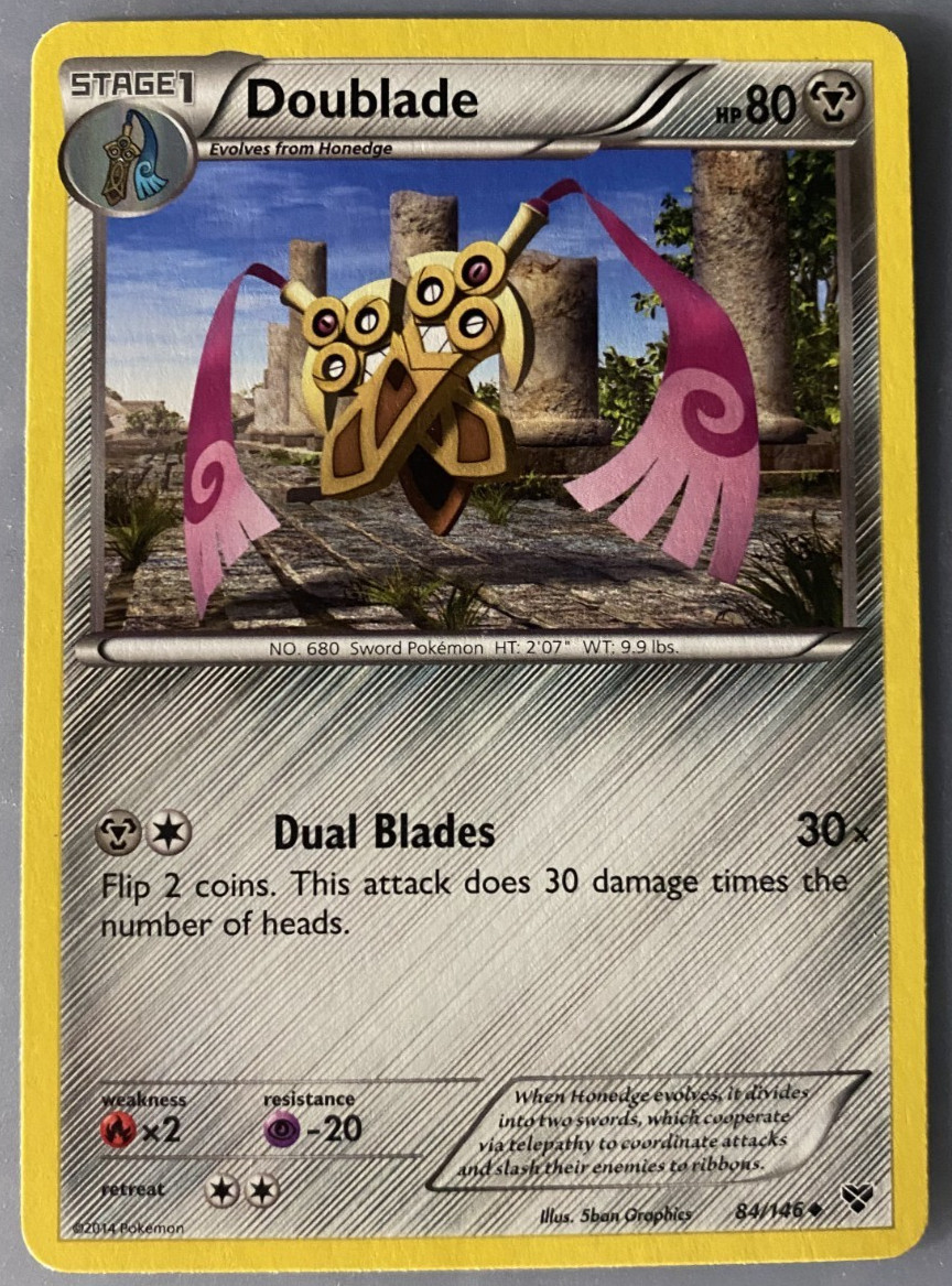 Doublade Regular  84/146 Pokémon XY Base Set LP Pokémon TCG English Free Ship US