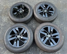 18 Volkswagen Atlas Wheels Rims Tires Factory Set Black Oem 70073 2021-2023