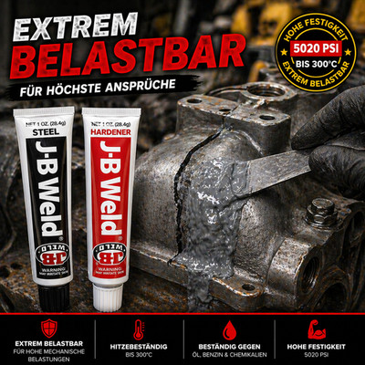 JB Weld 8265S 2K Epoxid Metallkleber extrem stark hitzebeständig Reparatur