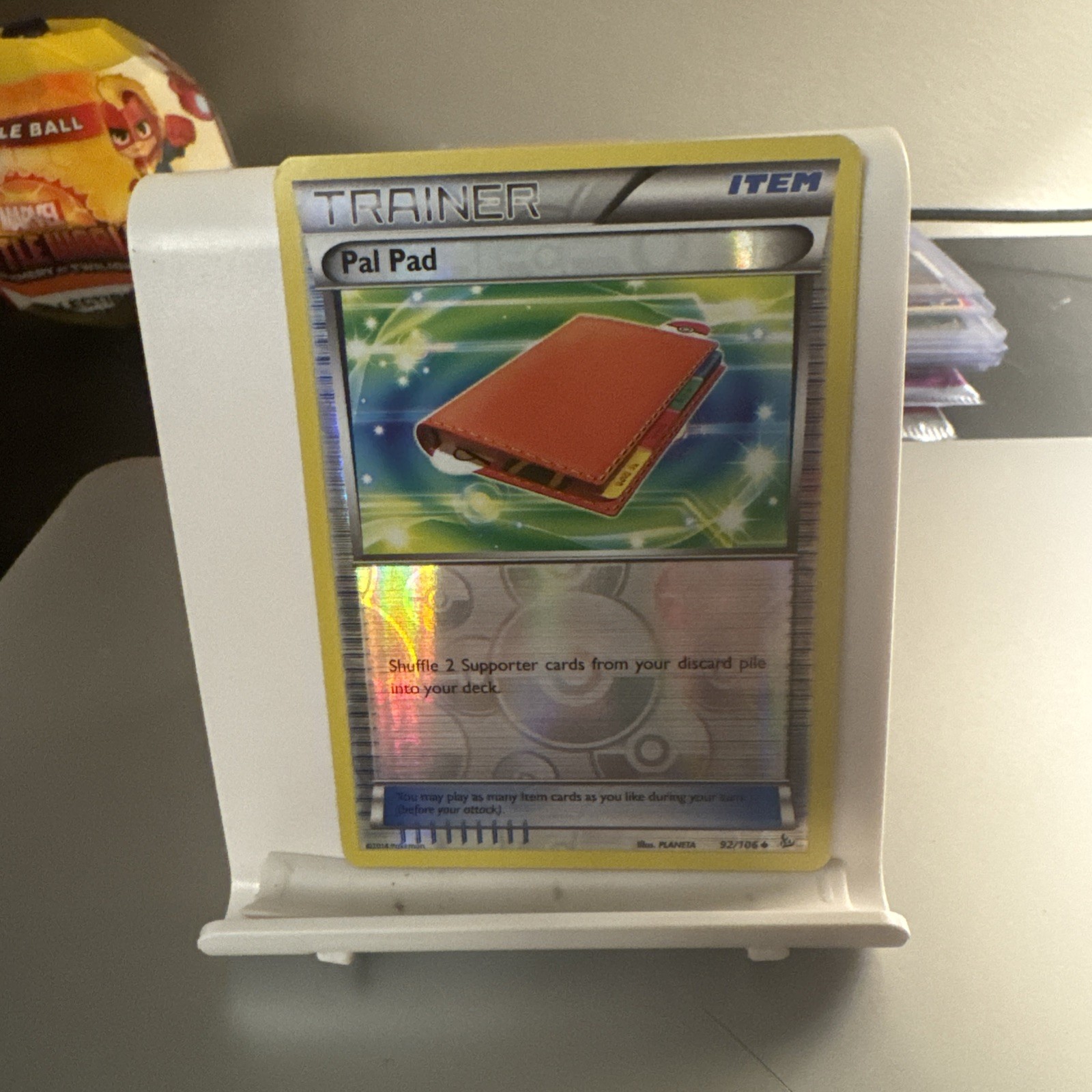 Pal Pad 092/106 PokeBall Reverse Holo Pokemon Flashfire Pokemon TCG Near Mint