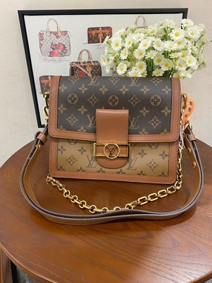 Louis Vuitton Dauphine Medium Monogram Canvas Shoulder Bag For Women