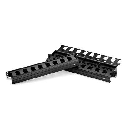 Cable Management Solutions 1RU 1.5 In. X 3 In. Front and 1RU 1.5 In. X 4 In. Rea