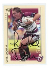 ✱ SIGNED ✱ 2003 Select XL Luke Dorn (Manly Sea Eagles) Signed NRL Card