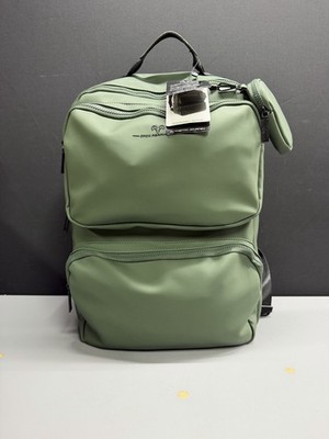 Tarpaulin Backpack Green NWT Jack Abrahams Conan 18  Laptop Travel Bag adj strap