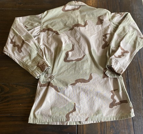 Cappotto mimetico deserto combattimento caldo bottoni donna piccolo E2 aviatore patch - Foto 7 di 9