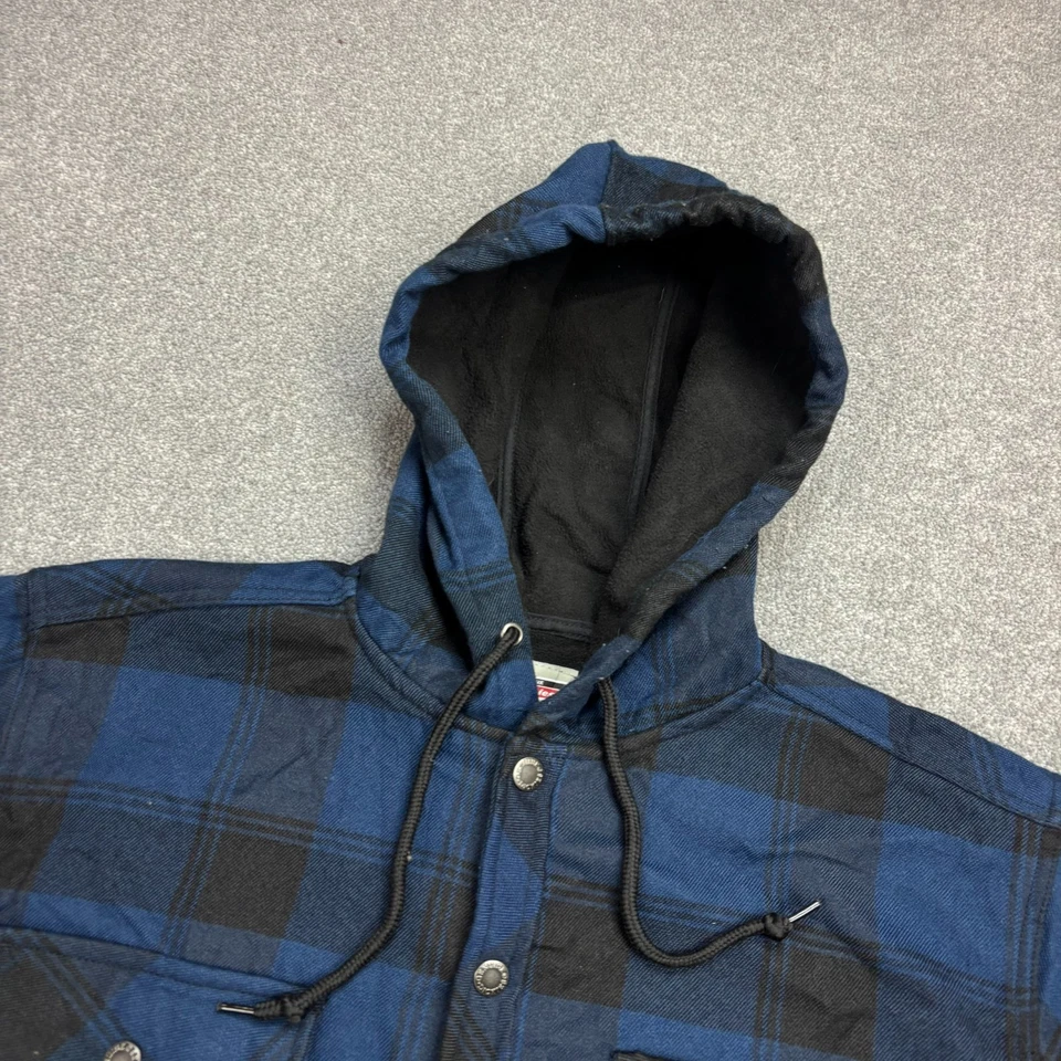 Jaqueta Dickies Adulto Azul Médio Trabalho Desgaste Forrado de Lã Casaco com Capuz Masculino - Imagem 3 de 4