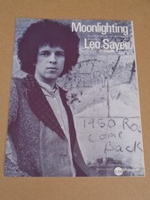 Leo Sayer - Moonlighting - sheet music