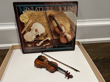 Vintage Authentic Models Holland Miniature Wood Violin 9  