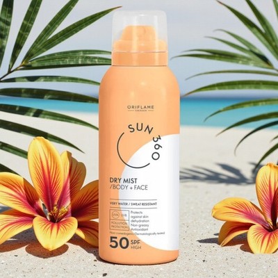 Sun Zone Sun 360 Dry Mist Körper+ Gesicht LSF 50  Sonnenschutzspray Trockenspray