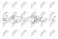NTY Antriebswelle NPW-CT-183 FüR Fiat Ulysse JTD Peugeot 807 Hdi CitroËN C8 165