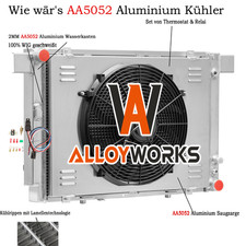 F&uuml;r 1994-02 Mercedes Benz SL500/500SL 5.0L V8 3 Reihig K&uuml;hler + L&uuml;fter + Relais