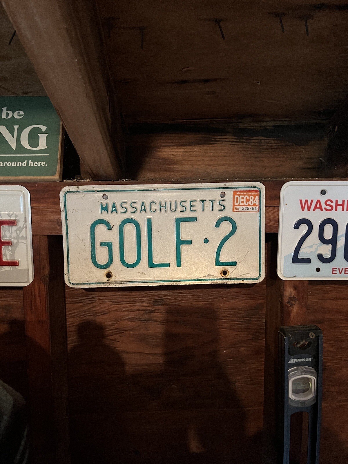 Massachusetts Vanity Golf License Plate GOLF 2. Green & eBay