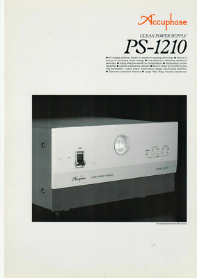 Faltblatt Prospekt Accuphase PS-1210  B593