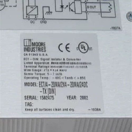 1x NUOVO ECT ECT/4-20MA/2X4-20MA/24DC-TX(DIN) nuovo senza confezione esterna bv - Foto 3 di 3