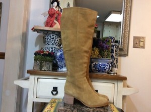 Marc Fisher womensl Cuero De Gamuza Amarillo mostaza, botas altas Tire de 8  Mediana | eBay