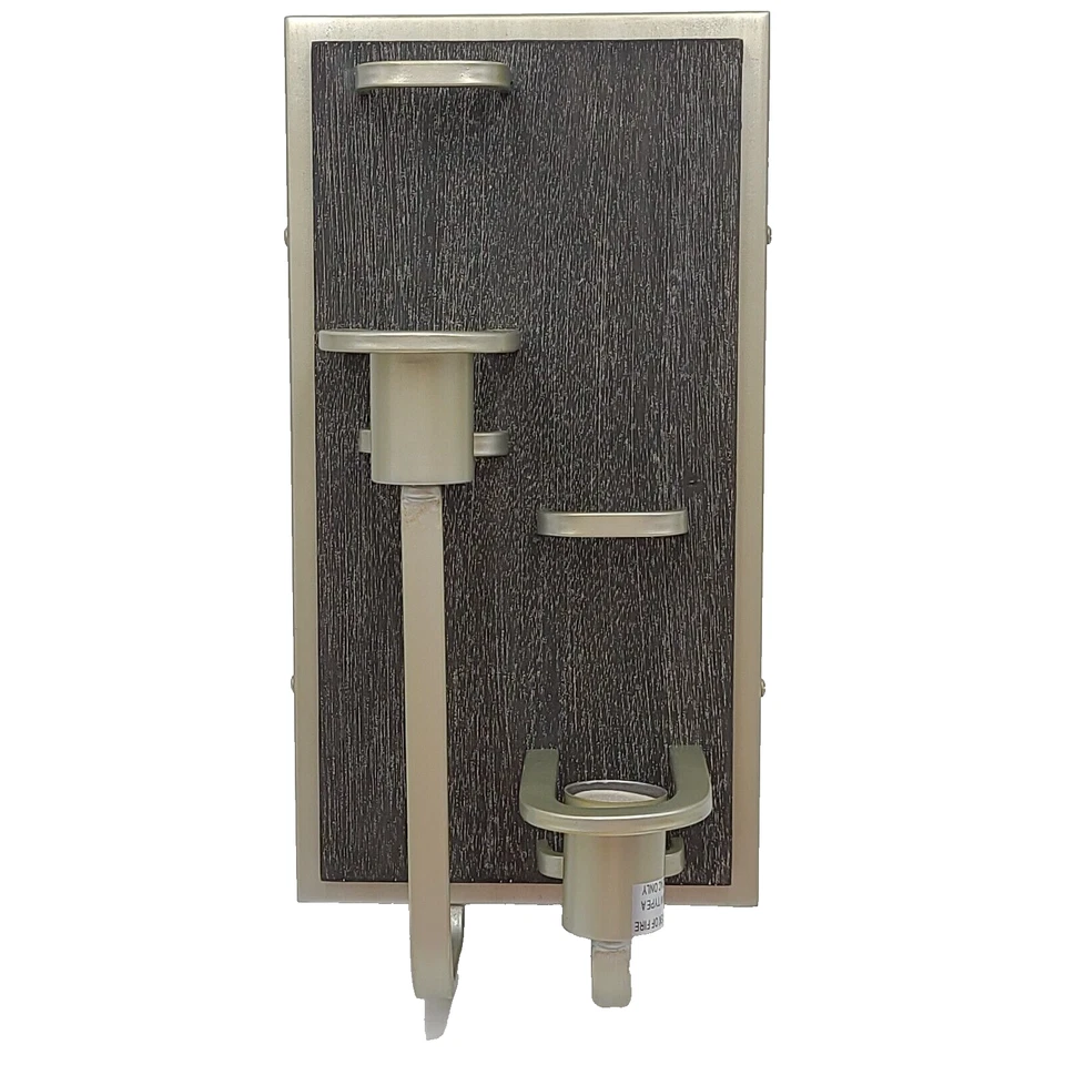 Aplique de pared decorativo Varaluz Silverado gris elevado 16" 120V para E26 Foto 2 de 4