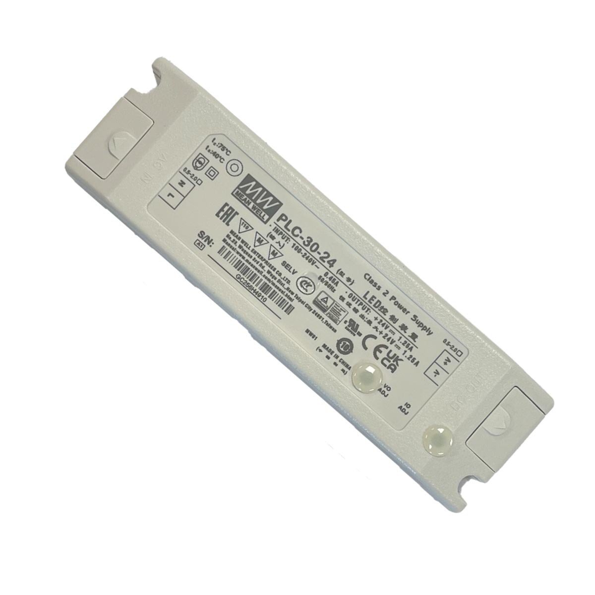 Alimentatore 24V 30W Meanwell PLC-30-24 Trasformatore per LED