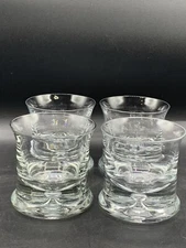 Handcrafted Danish Design Handcrafted Czechoslovakia Glasses 12oz Set Of 4
