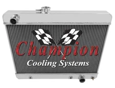 4 Row RS Champion Radiator #1680 for 1965 1966 1967 Pontiac GTO V8 Engine