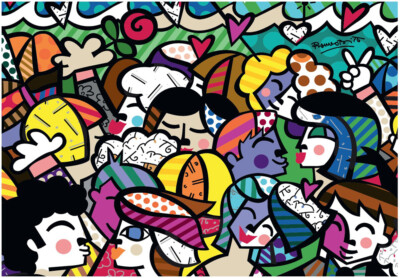 Puzzle Blick in die Zukunft - Britto, 1500 Teile, Kunst, Pop Art, Bluebird